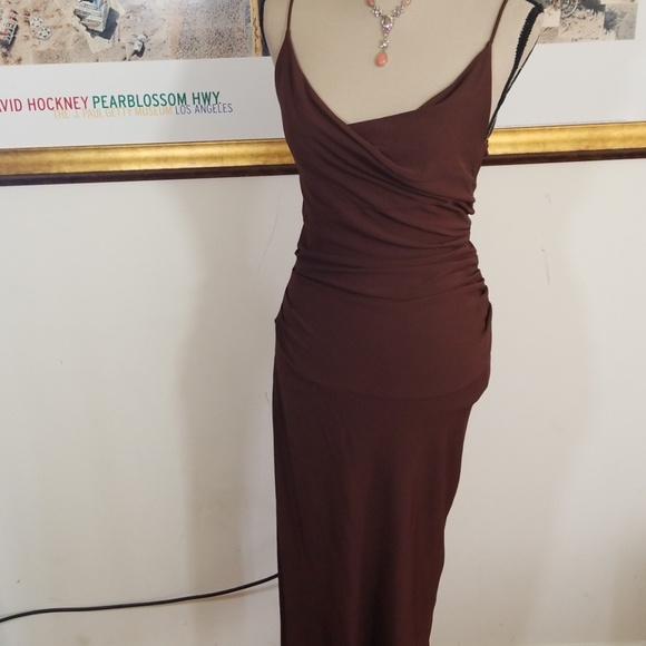 Diane Von Furstenberg Dresses & Skirts - DIANE Von FURSTENBERG  BROWN LONG DRESS